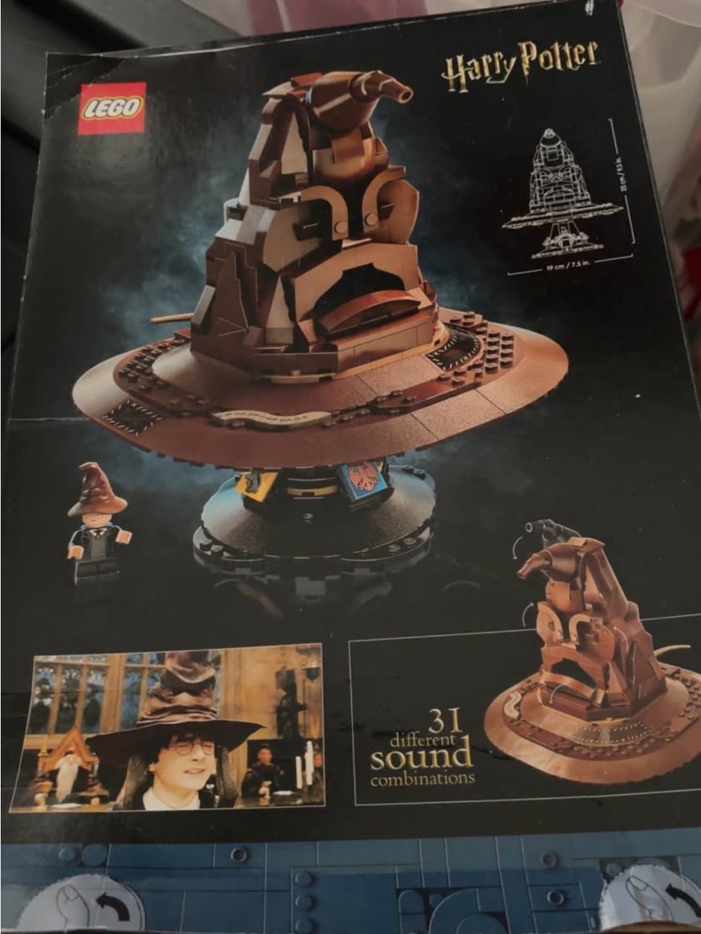 LEGO Harry Potter Brown Sorting Hat Display